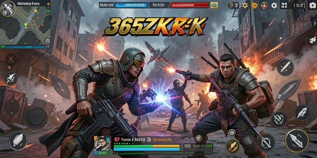 Tangkapan layar gameplay 365ZK yang menunjukkan strategi pertempuran epik.