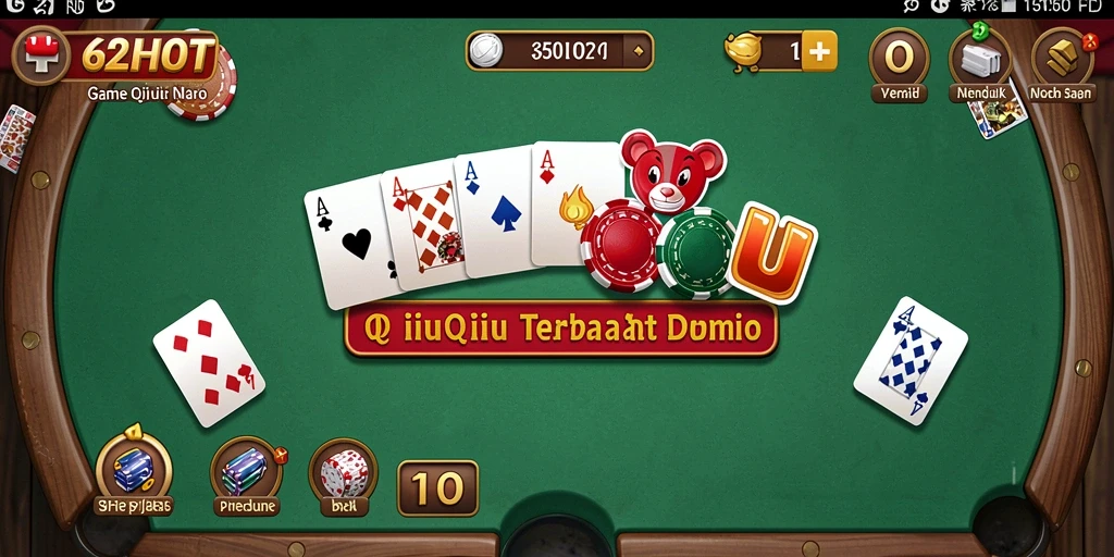 Tampilan gameplay QiuQiu yang menarik dan interaktif.