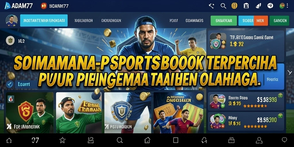 Tampilan gameplay ADAM77 dengan pengalaman taruhan olahraga yang seru.