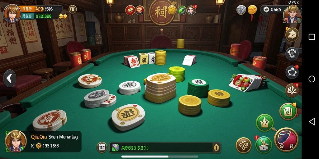 Tampilan gameplay seru dari AP686 yang menunjukkan aksi QiuQiu.