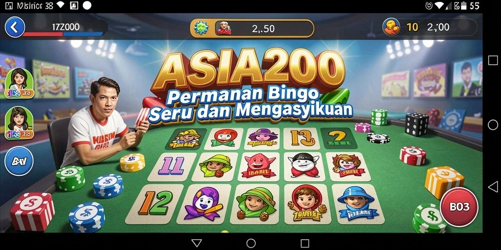 Tampilan gameplay Bingo yang seru dan mengasyikkan di ASIA200.