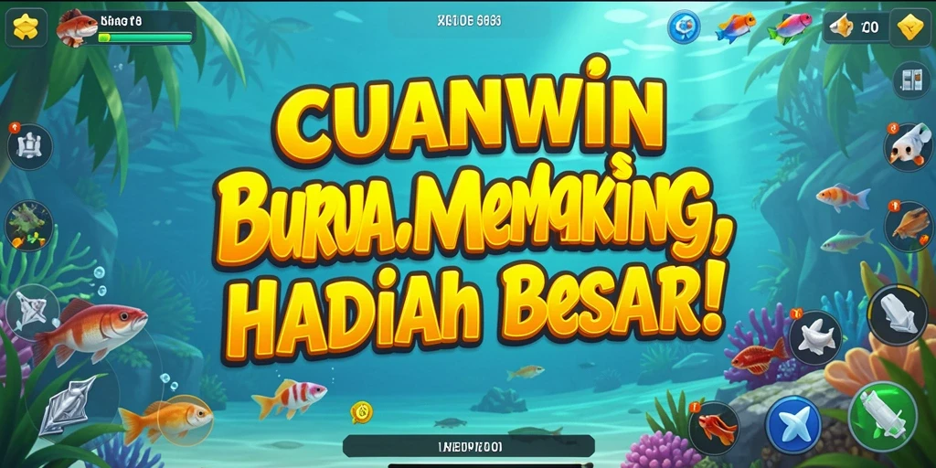 Screenshot gameplay CUANWIN menampilkan aksi memancing yang seru dan menarik.