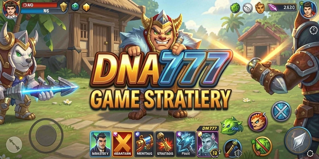 Tampilan gameplay DNA777 yang intens dan strategis.