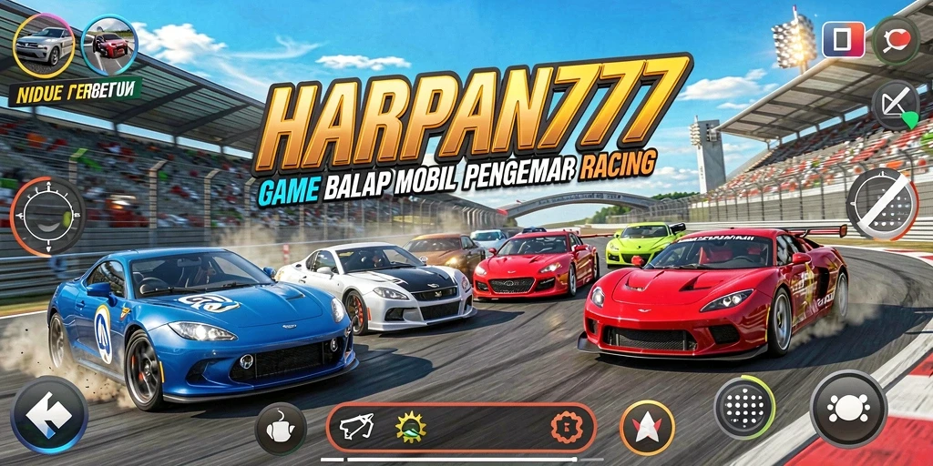 Gameplay Racing mendebarkan dalam HARAPAN777 dengan lintasan yang menantang.