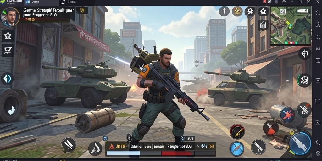 Tampilan gameplay menarik dari JKT8 dengan mekanisme SLG.