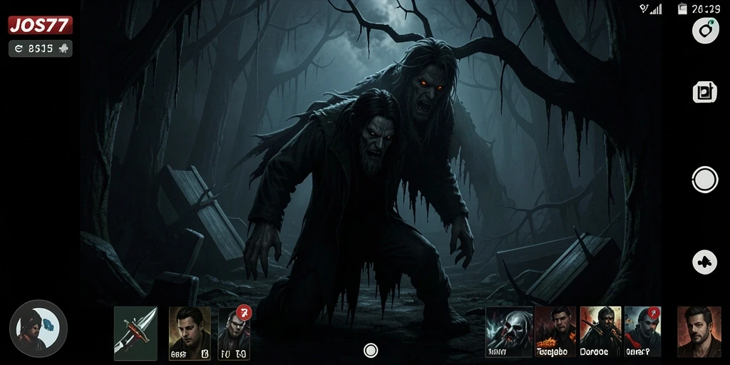 Gameplay JOS77 dengan suasana horor yang mengerikan.
