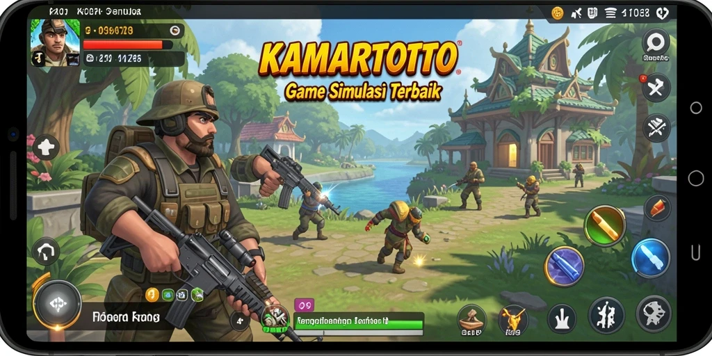 Tampilan gameplay menarik di KAMARTOTO dengan berbagai skenario yang kreatif.