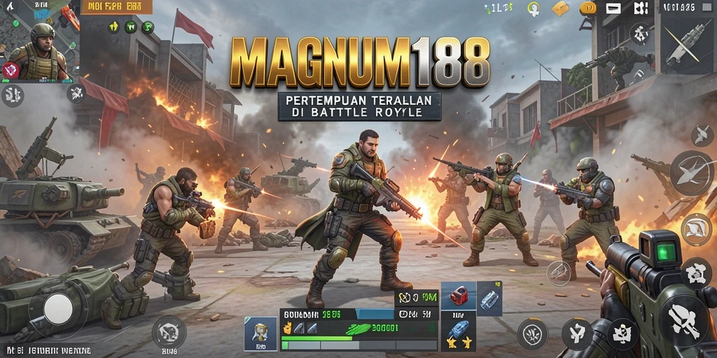 Gameplay seru di MAGNUM188 dengan aksi Battle Royale.