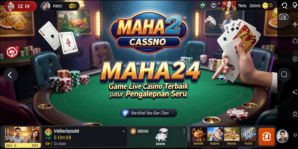 Gameplay Live Casino yang mendebarkan dengan dealer nyata.