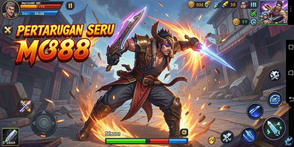 Tampilan aksi mendebarkan dari gameplay MC888 yang penuh tantangan.