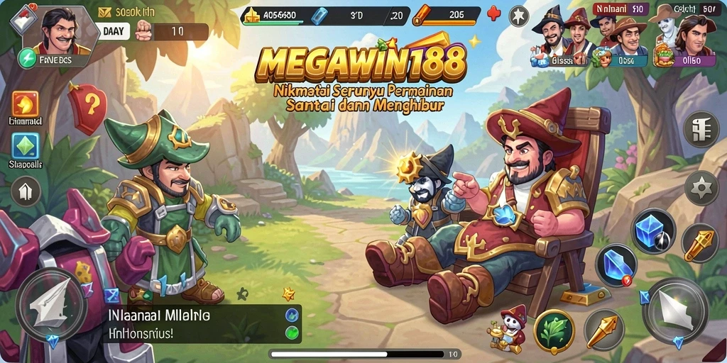 Screenshot gameplay MEGAWIN188 yang menampilkan keseruan permainan Casual.