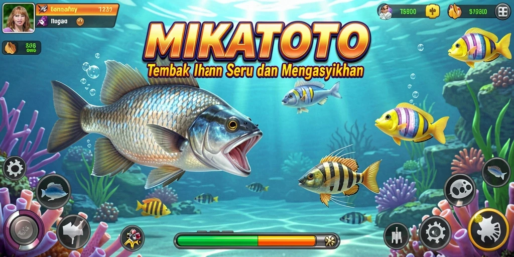 Tangkapan layar gameplay MIKATOTO yang menarik dan penuh aksi Tembak Ikan.