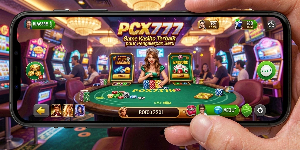 Tangkapan layar PCX777 menampilkan gameplay kasino yang mendebarkan.