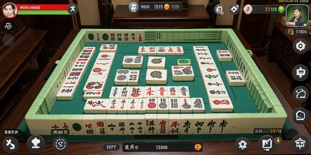 Gameplay seru Mahjong PP7 dengan desain grafis atraktif.