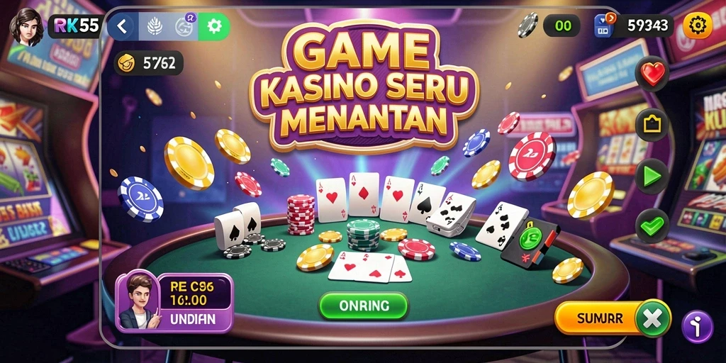 Tampilan gameplay RK55 yang menegangkan dan penuh warna.