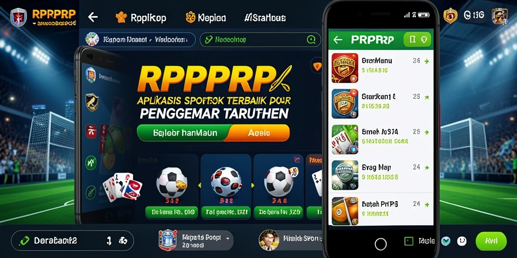 Tampilan antarmuka aplikasi RPRPRP dengan fitur taruhan yang lengkap.