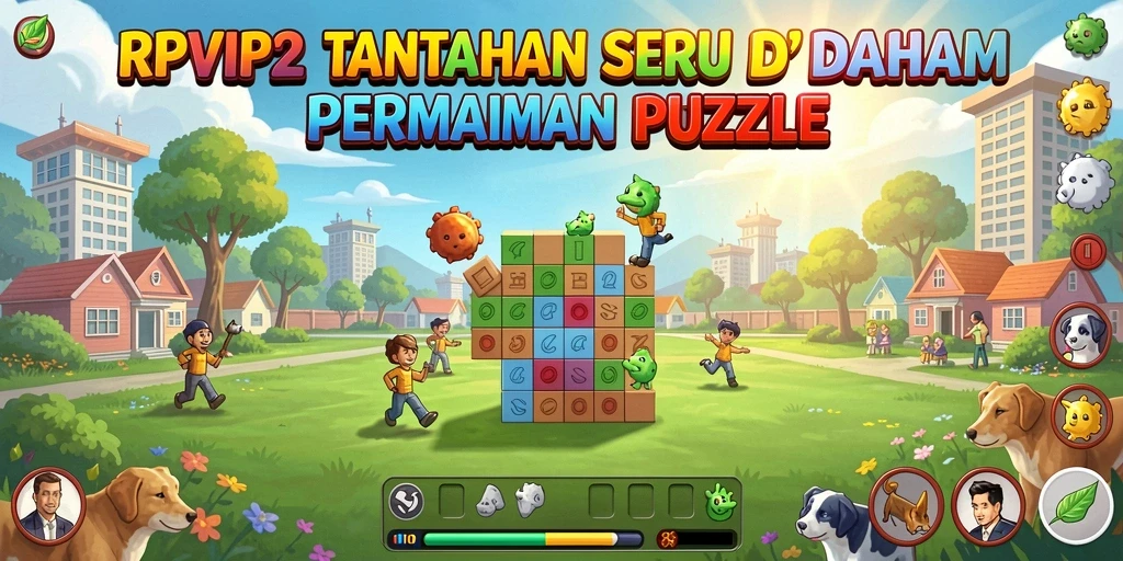 Screenshot RPVIP2 menampilkan gameplay seru dalam puzzle.