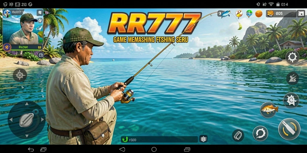 Gameplay RR777 yang menampilkan aksi memancing yang seru dan grafis menawan.