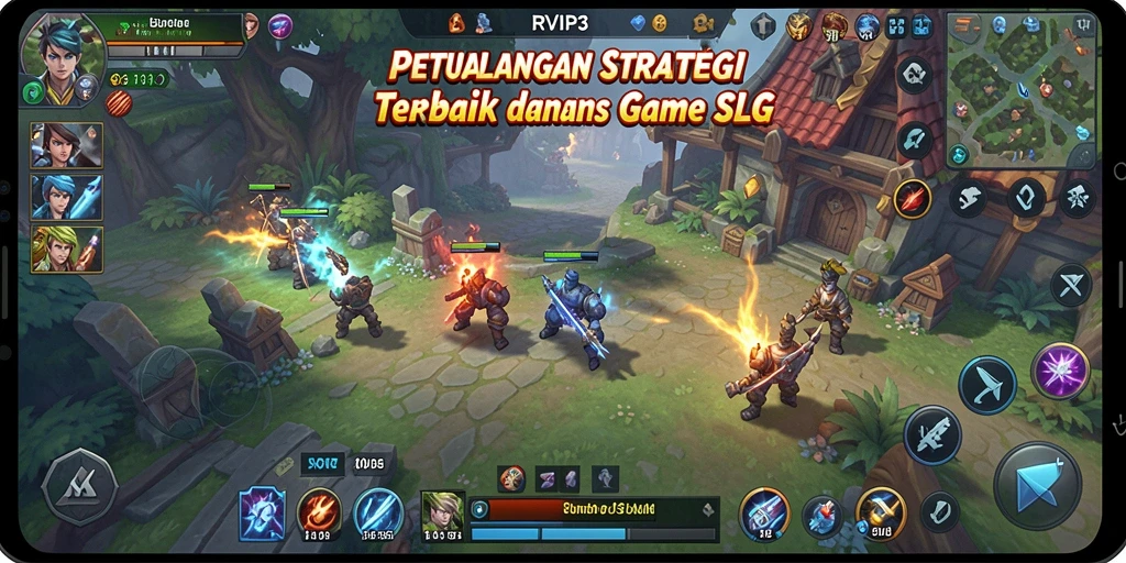 Tampilan menarik dari gameplay SLG dalam RVIP3 yang menegangkan.