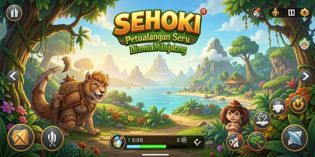 Gameplay SEHOKI dengan petualangan yang menantang dan dunia yang indah.
