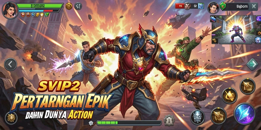 Tampilan mengesankan dari gameplay SVIP2 dengan aksi pertarungan intens.