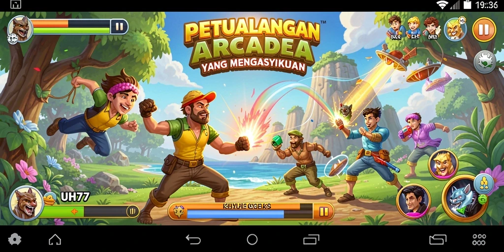 Gameplay UH77 yang dinamis dan penuh tantangan.