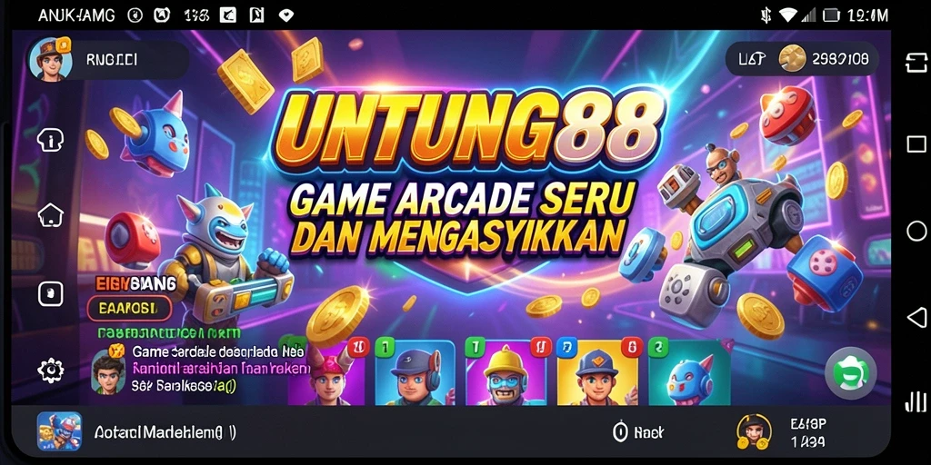 Screenshot UNTUNG88 menampilkan aksi seru dalam permainan Arcade.