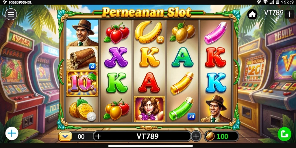 Tampilan menarik gameplay Slot di VT789 dengan fitur bonus yang menggembirakan.