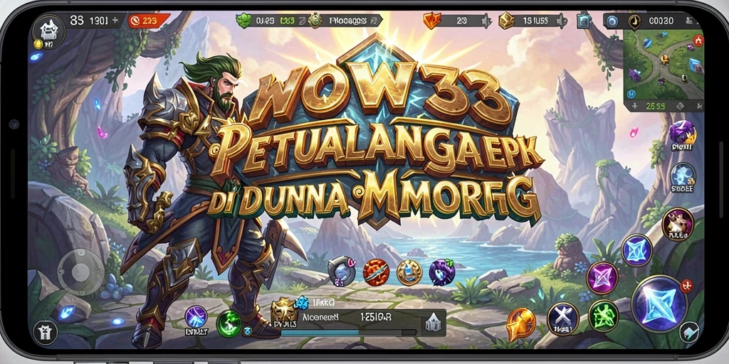 Tampilan gameplay epik dalam dunia MMORPG WOW33.