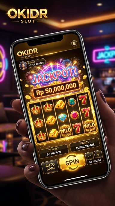 Tampilan antarmuka pengguna di aplikasi OKIDR.